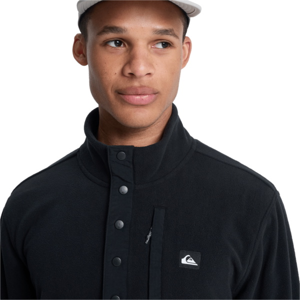 2025 Quiksilver Mens No Destination Half Opening Fleece EQYPF03072 - Black
